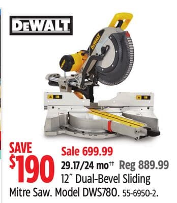 DEWALT 12˝ Dual-Bevel Sliding Mitre Saw