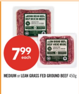 MEDIUM or LEAN GRASS FED GROUND BEEF