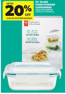 PC® GLASS FOOD STORAGE CONTAINERS