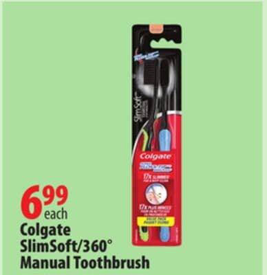 Colgate SlimSoft/360° Manual Toothbrush