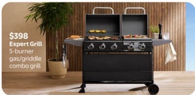 Expert Grill 5-burner gas/griddle combo grill
