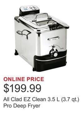 All Clad EZ Clean 3.5 L (3.7 qt.) Pro Deep Fryer