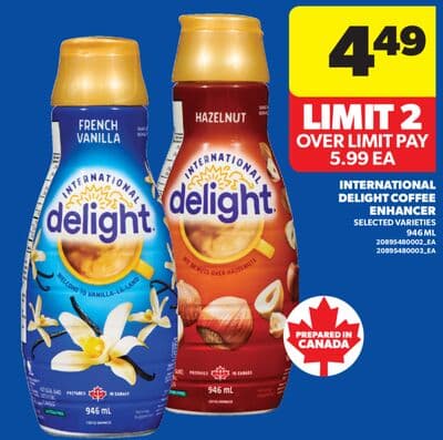 INTERNATIONAL DELIGHT COFFEE ENHANCER, 946 ML