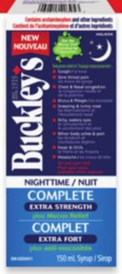 Buckley's Complete nighttime syrup