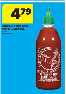 UNI EAGLE SRIRACHA HOT CHILLI SAUCE, 815 G