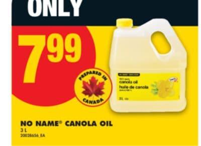 NO NAME® CANOLA OIL, 3 L