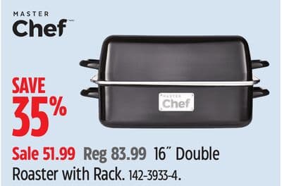 MASTER Chef 16˝ Double Roaster with Rack