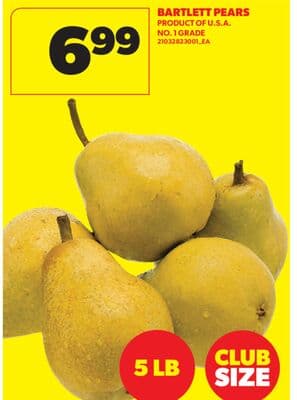 BARTLETT PEARS, 5 LB