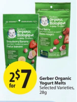 Gerber Organic Yogurt Melts