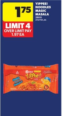 YIPPEE! NOODLES MAGIC MASALA, 280 G