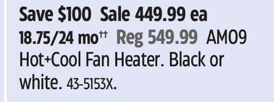 DYSON AM09 Hot+Cool Fan Heater.