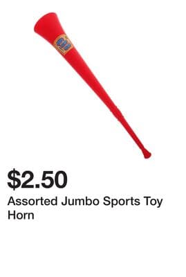 Assorted Jumbo Sports Toy Horn