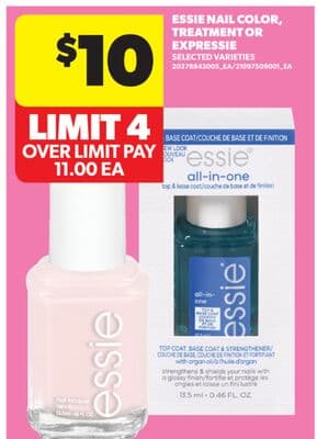 ESSIE NAIL COLOR, TREATMENT OR EXPRESSIE