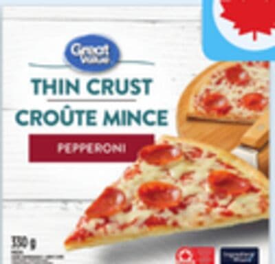 Great Value thin crust frozen pizza