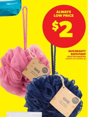 QUO BEAUTY BATH POUF