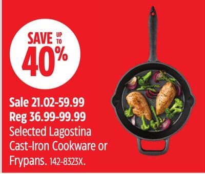 Lagostina Selected Lagostina Cast-Iron Cookware or Frypans.