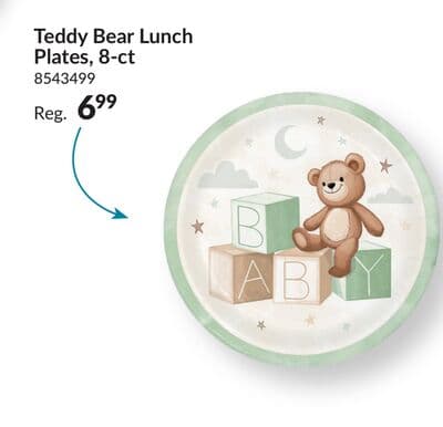 Teddy Bear Lunch Plates 8-ct