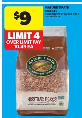 NATURE'S PATH CEREAL, 650-907 G