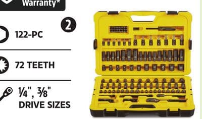 Stanley Black Chrome Socket Set