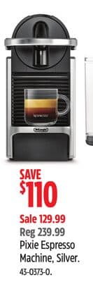 Pixie Espresso Machine, Silver