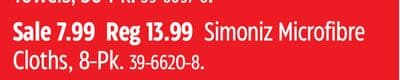 Simoniz Microfibre Cloths
