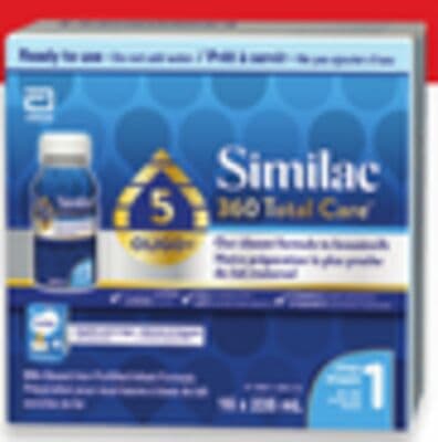 Similac 360 Total Care ready to feed Step 1 infant formula