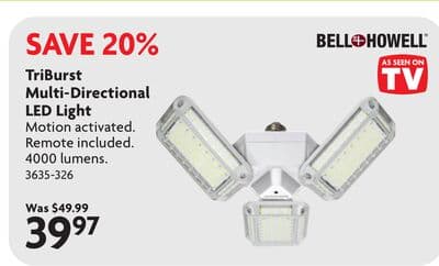 TriBurst Multi-Directional LED Light