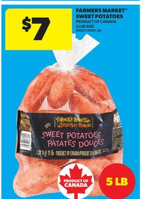 FARMERS MARKET™ SWEET POTATOES, 5 LB