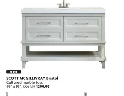 Bristol Cultured marble top