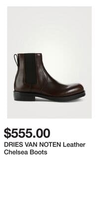DRIES VAN NOTEN Leather Chelsea Boots