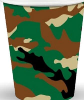 Camo Print Paper Cups, 8-pk