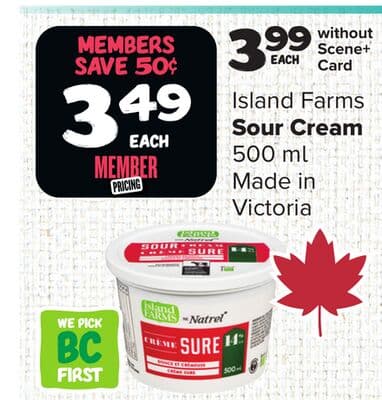 Island Farms Sour Cream