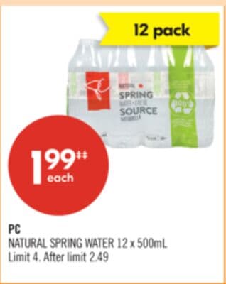 PC NATURAL SPRING WATER