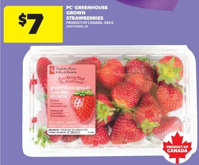PC® GREENHOUSE GROWN STRAWBERRIES, 340 G