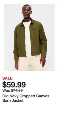 Old Navy Cropped Canvas Barn Jacket