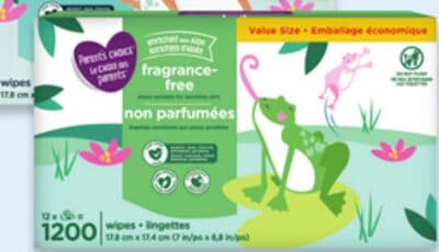 Parent's Choice wipes