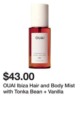 OUAI Ibiza Hair and Body Mist with Tonka Bean + Vanilla