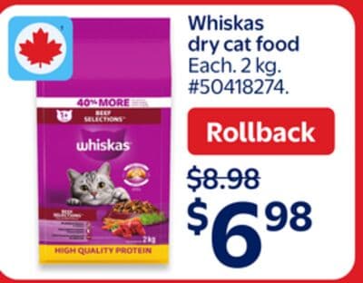 Whiskas dry cat food