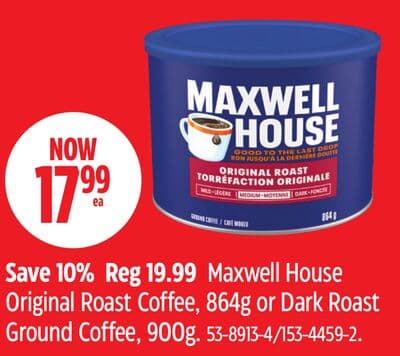 Maxwell House Original Roast Coffee