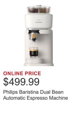 Philips Baristina Dual Bean Automatic Espresso Machine