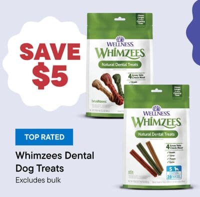 Whimzees Natural Dental Dog Treats