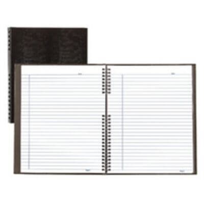 Blueline Notepro Hardcover Notebook, Black, 10-3/4" x 8-1/2", 150 Pages