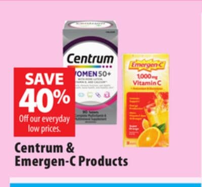 Centrum & Emergen-C Products