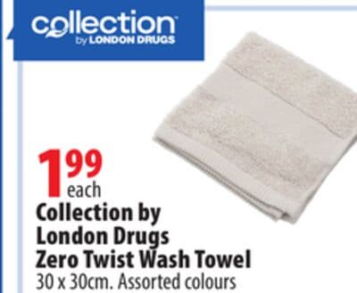 Collection by London Drugs Zero Twist Wash Towel