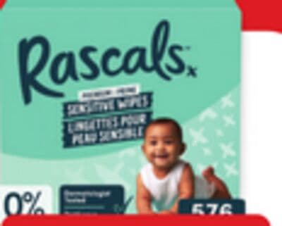 Rascals premium wipes 480s or 576s
