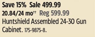 Huntshield Assembled 24-30 Gun Cabinet