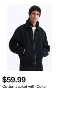 Cotton Jacket with Collar