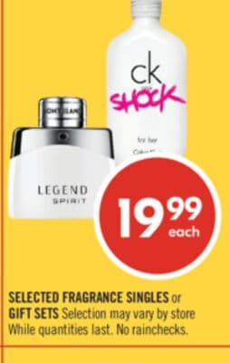 SELECTED FRAGRANCE SINGLES or GIFT SETS