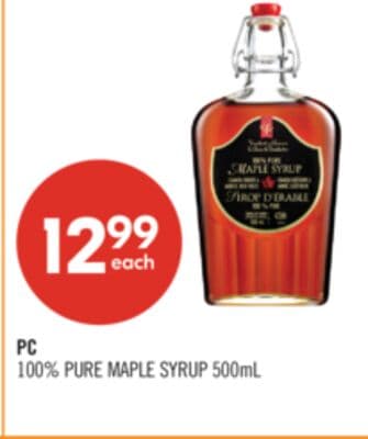 PC 100% PURE MAPLE SYRUP