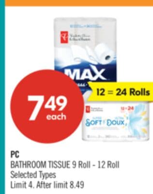 PC BATHROOM TISSUE